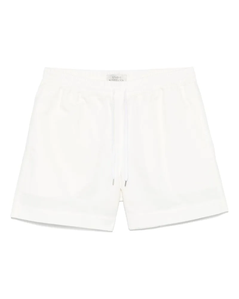 Studio Nicholson Cotton und Nylon Shorts White