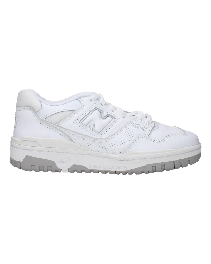 New Balance Sneakers 550 Damens Weißes Leder -