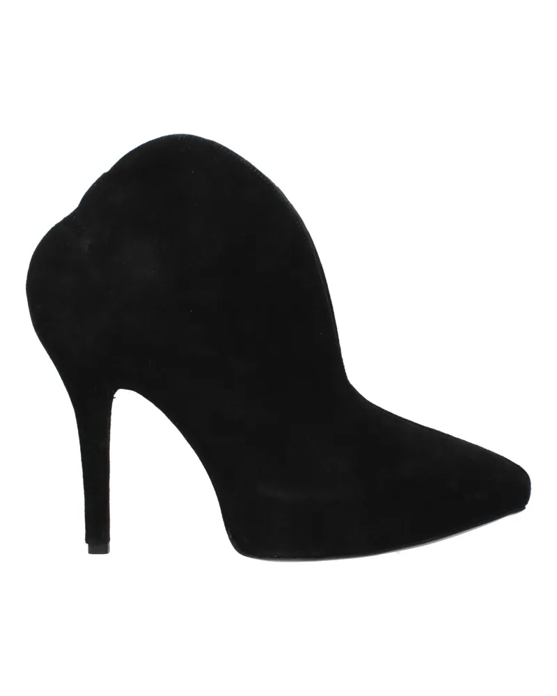 Alaïa Damens Schwarze Wildlederstiefel -