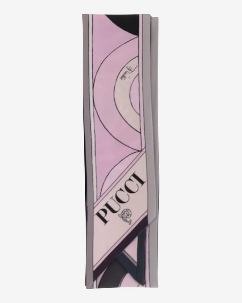 Emilio Pucci gedruckter Seidenschal Pink