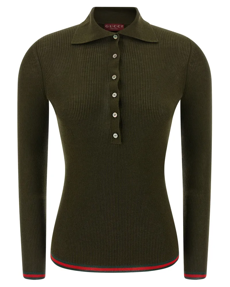 Gucci Poloshirt „Nastro Web Green