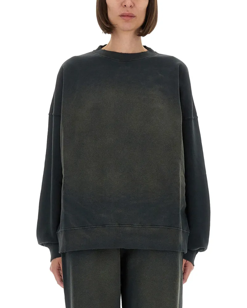 Golden Goose Golden Gans "Reise" Journey "Sweatshirt Charcoal