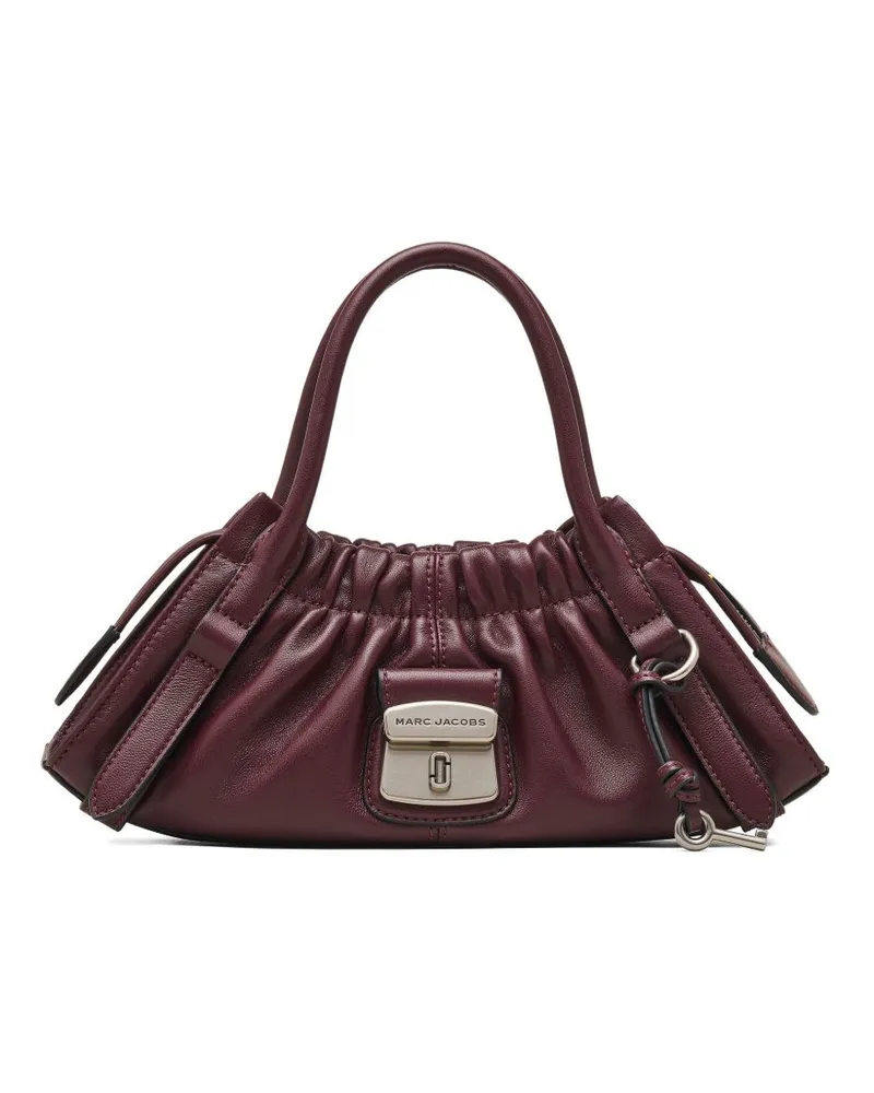 Marc Jacobs Die kleine Satchel-Umhängetasche aus Leder Purple