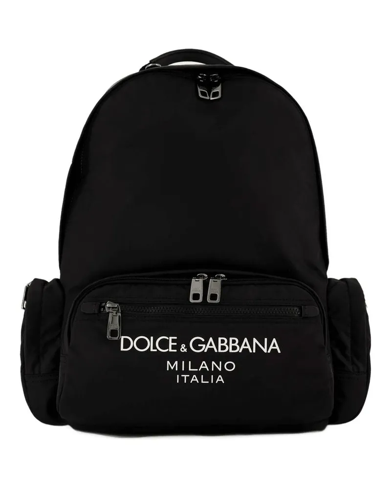 Dolce & Gabbana Rucksack  Black Nylon Schwarz