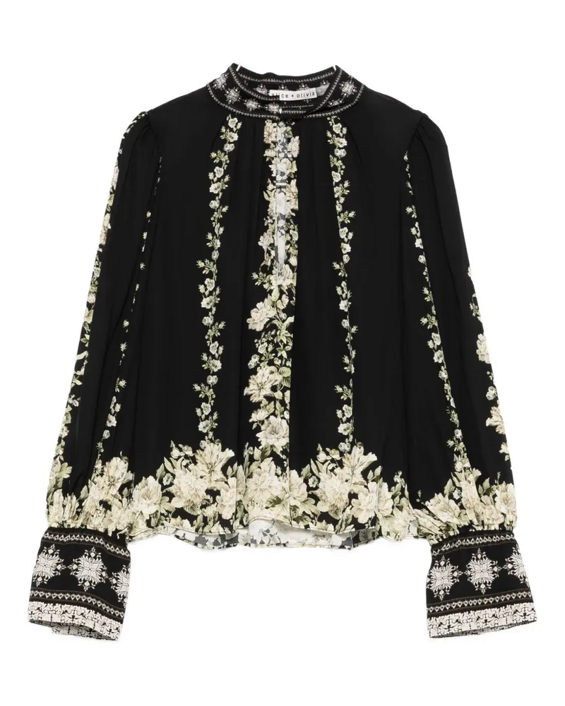 Alice + Olivia Marion Bluse Black