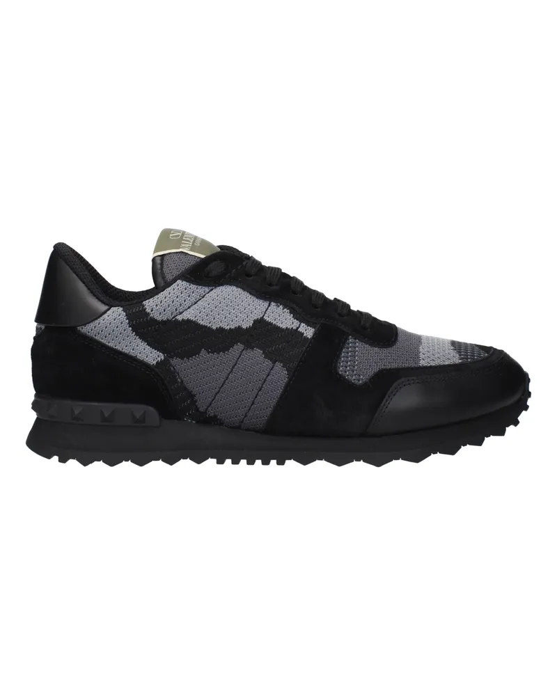 Valentino Garavani Herrens Sneakers Schwarz/Steinstoff -