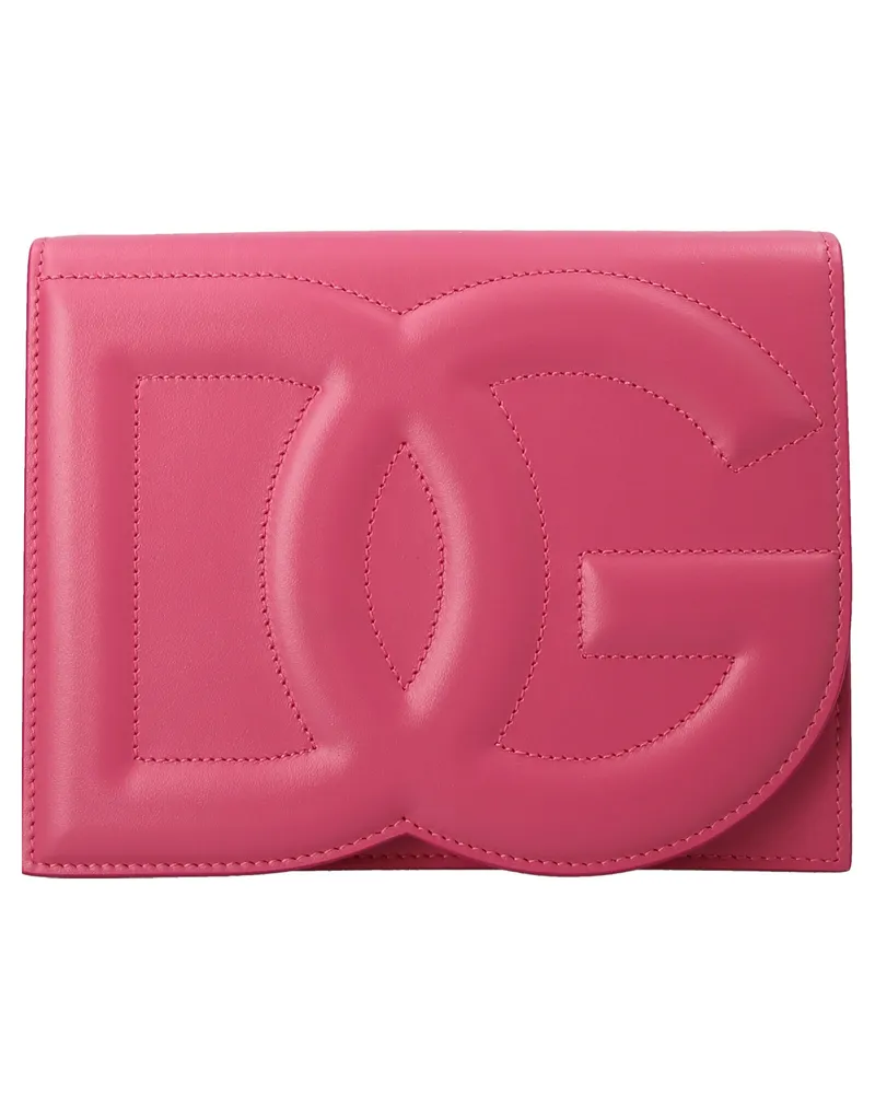 Dolce & Gabbana Logo Crossbody Tasche Fuchsia