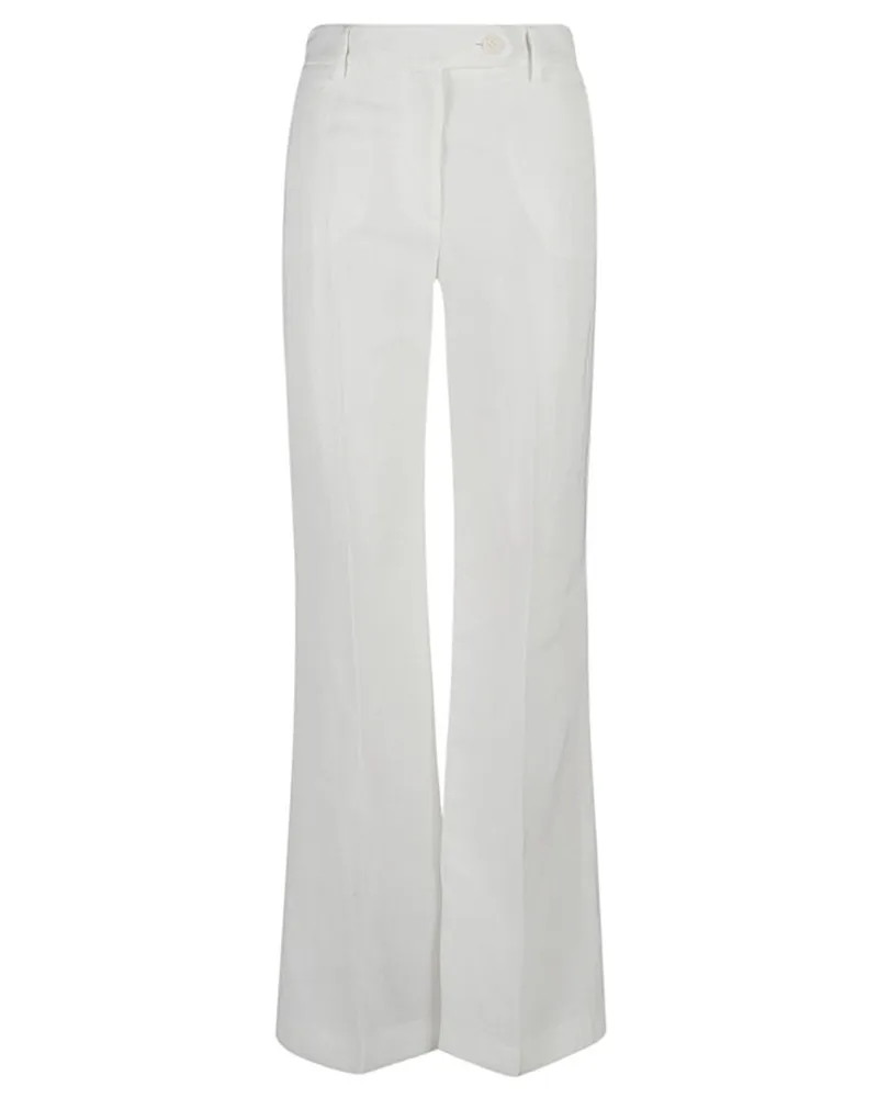 True Royal Wahre Royal Leinen ausgestoßen Hosen White