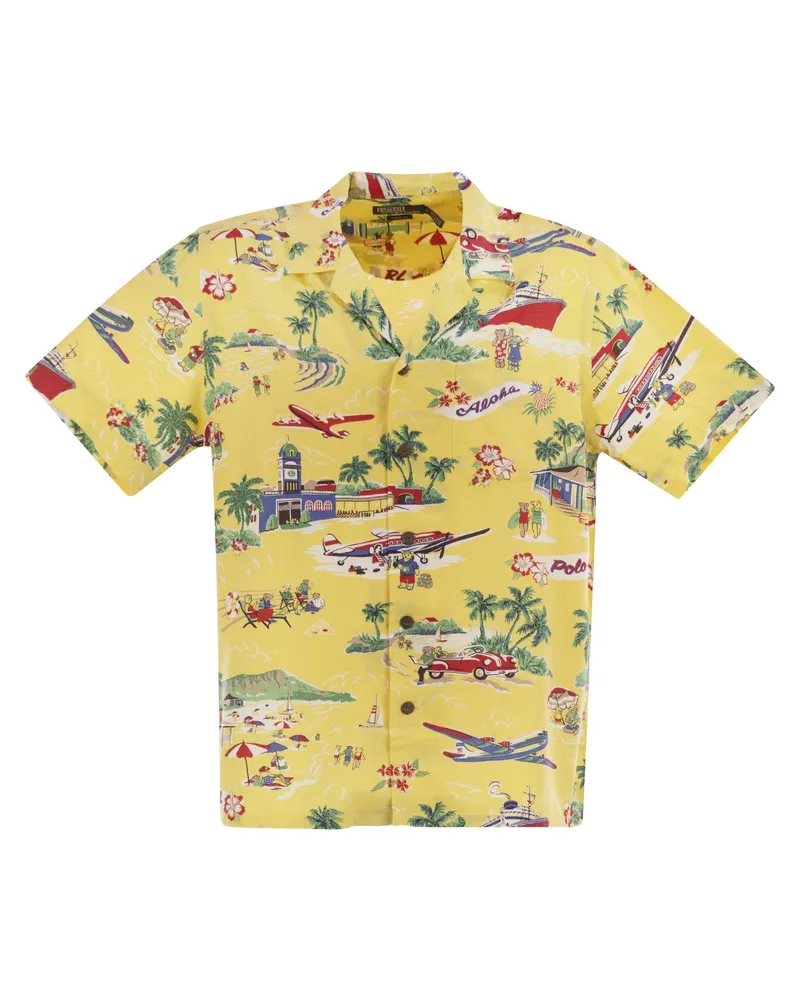 Ralph Lauren Polo Bear Classic Fit Sahara -Hemd Yellow