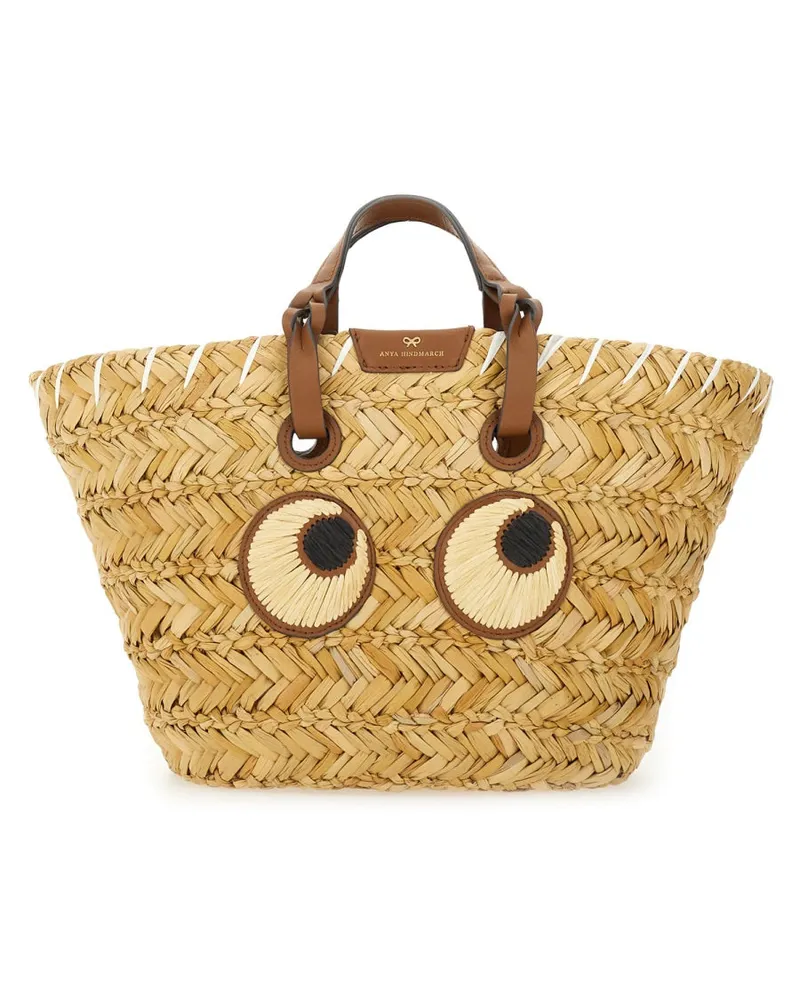 Anya Hindmarch Augen Kleine Eimer -Tasche Beige