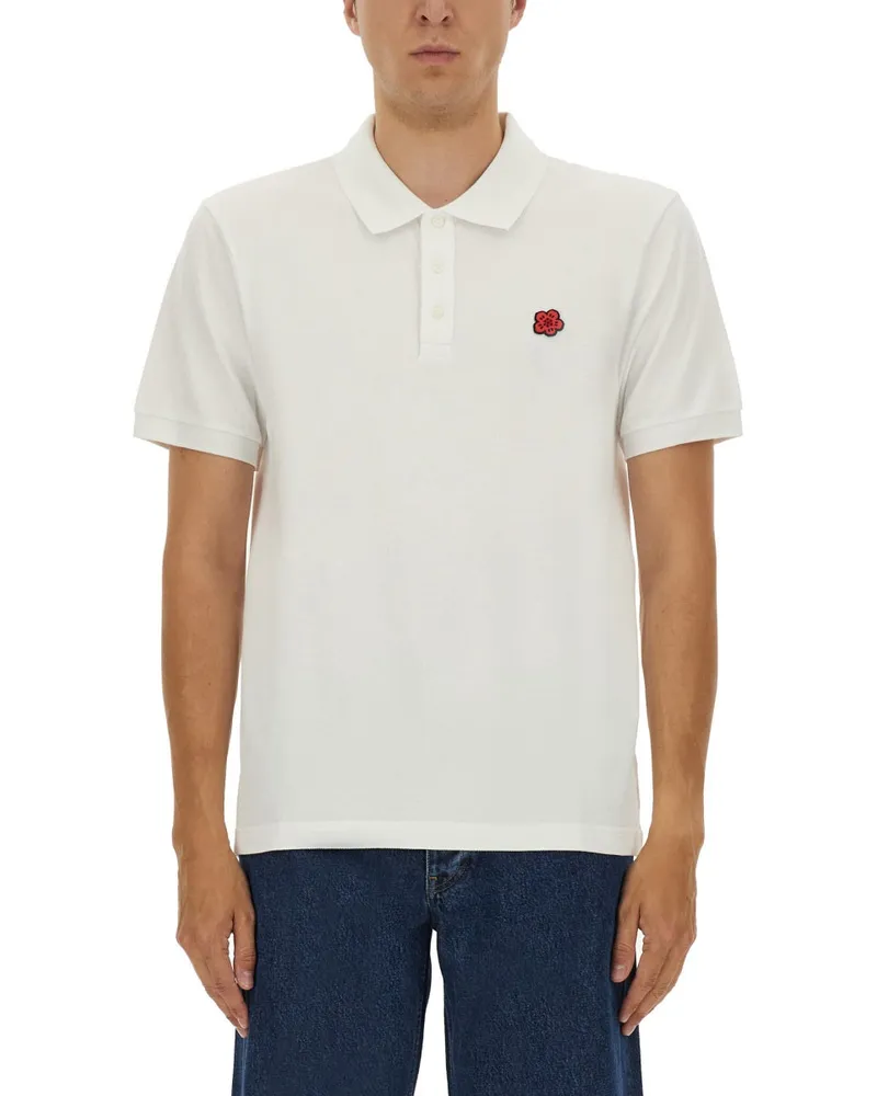 Kenzo Cotton Polo White