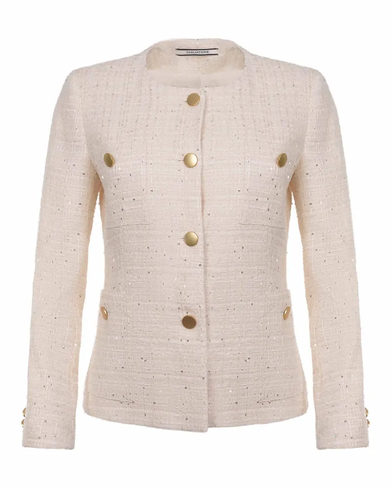 Tagliatore Beverly  Jacke aus gemischter Baumwolle Beige