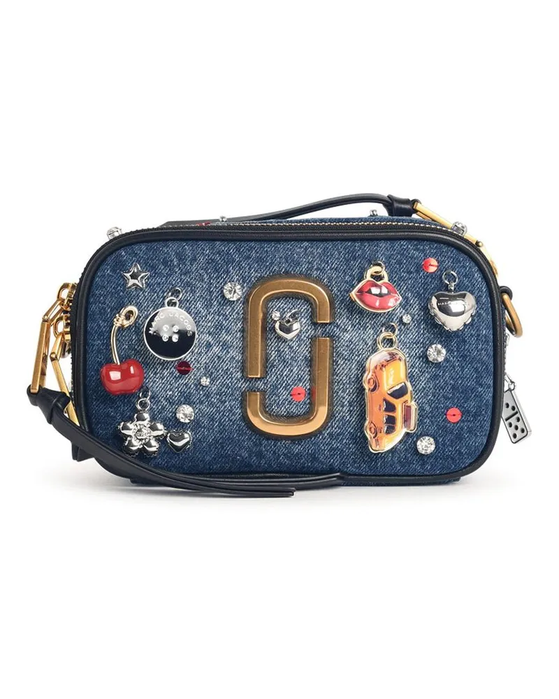 Marc Jacobs Marc Jacobs () Blaue Jeanstasche „Trinket Charm Snapshot Blue