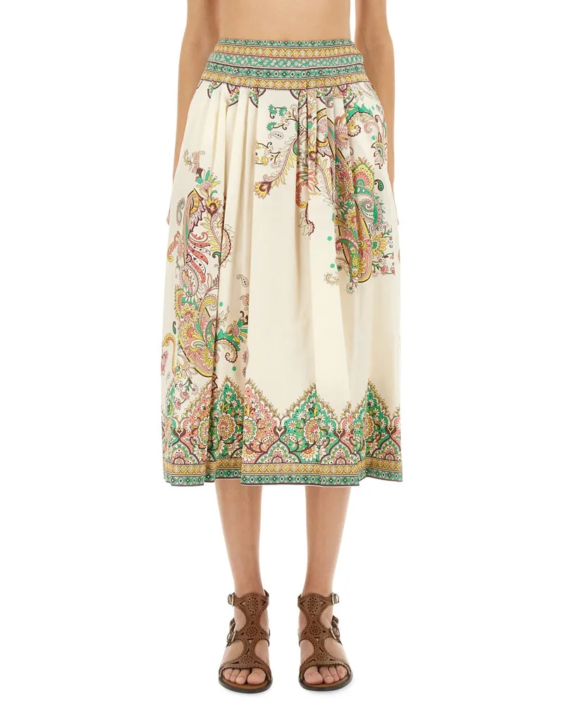 Etro PAISLEY DRINT MIDI ROCK Multicolour