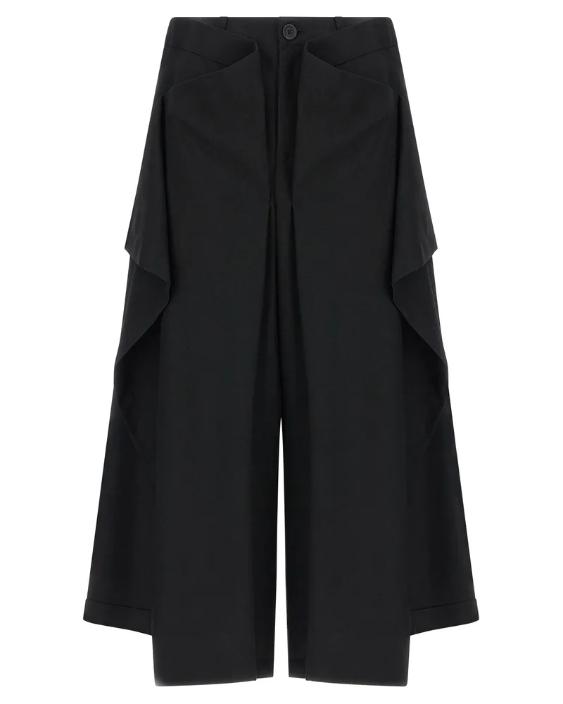 Issey Miyake Uni Form (Wolle)' Hosen Black