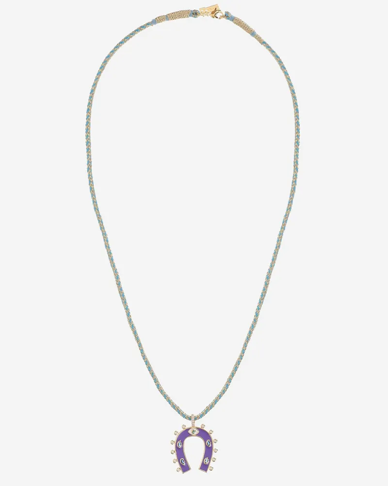 MYA BAY Mini-Hufeisen-Halskette Purple