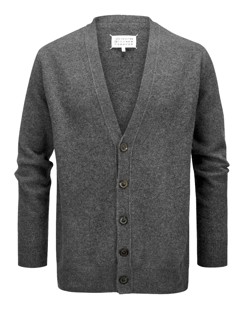 Maison Margiela Wool Cardigan Gray
