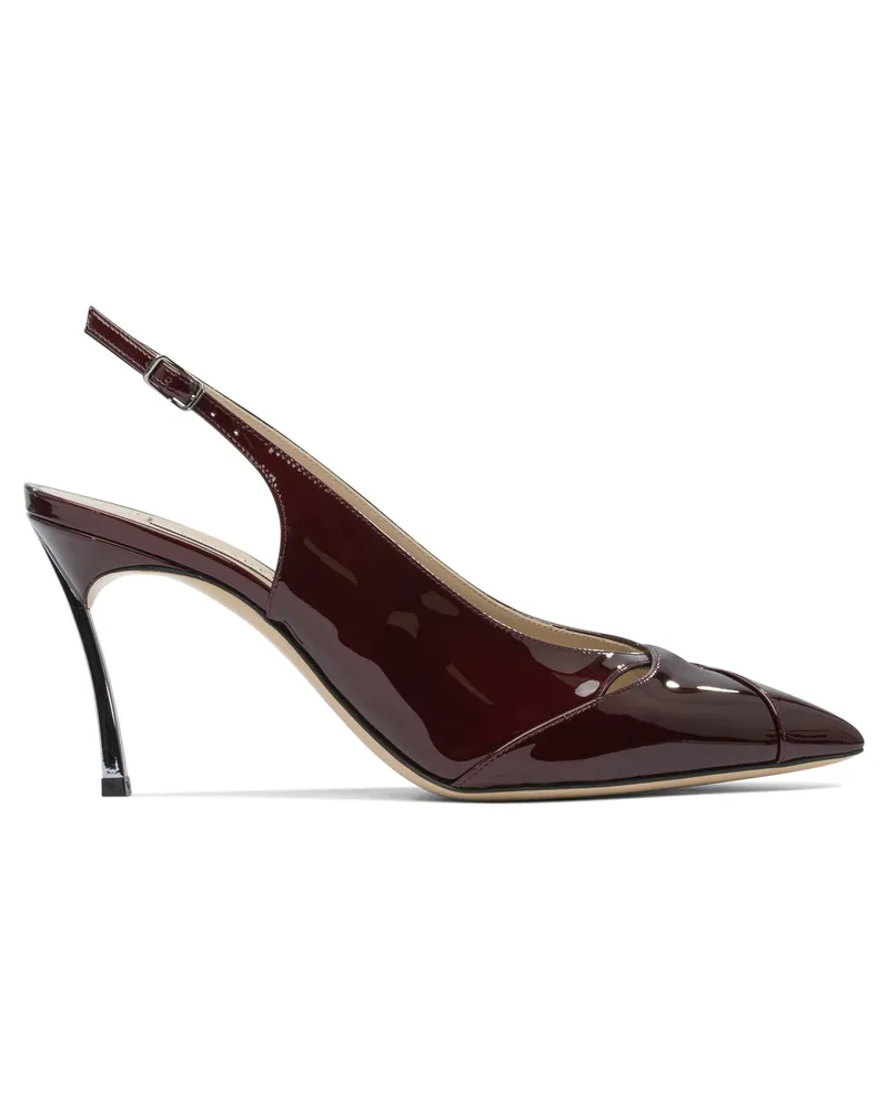 Casadei Samurai Blade“ 80mm Slingback Bordeaux