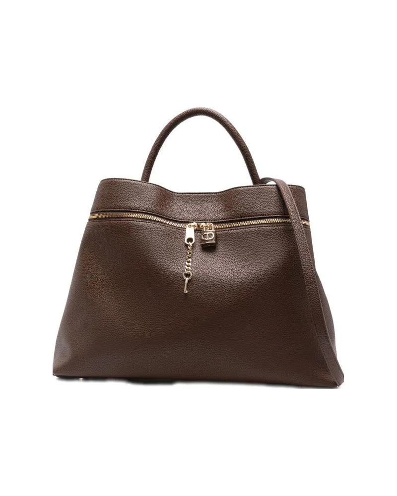 Twin-Set Tote mit Schloss Oval T Nero