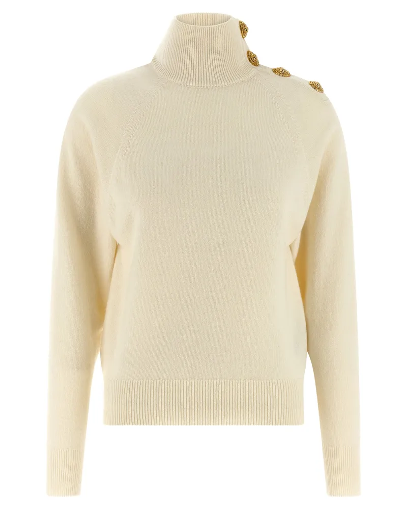 Balmain Cashmere Wollpullover White