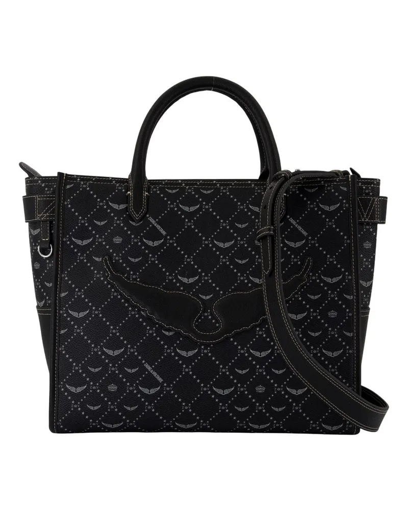 Zadig & Voltaire Angel Monogram Bag  Synthetic Black Schwarz