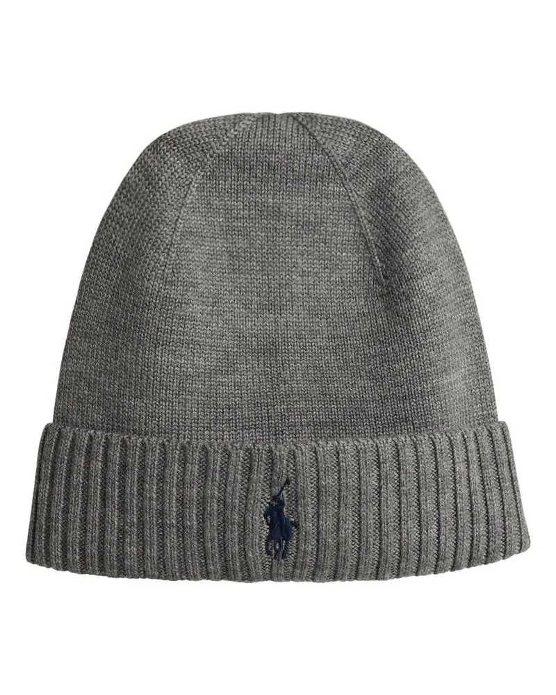 Ralph Lauren Grey Woll Beanie Grey