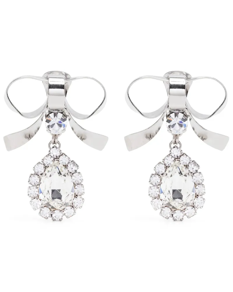 Alessandra Rich Metal Bug Ohrringe Silver