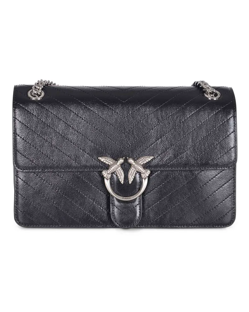 Pinko Bag "Love One Light Classic" Made von Nappa Leder Black