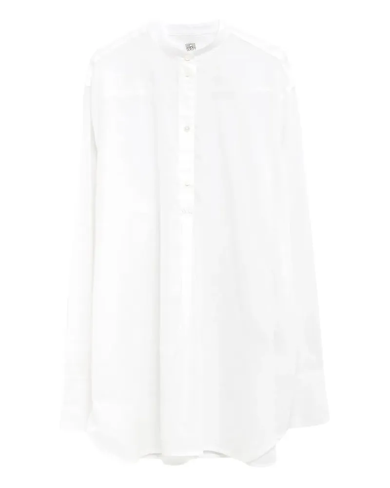 Totême Stand Up Kragenbluse White