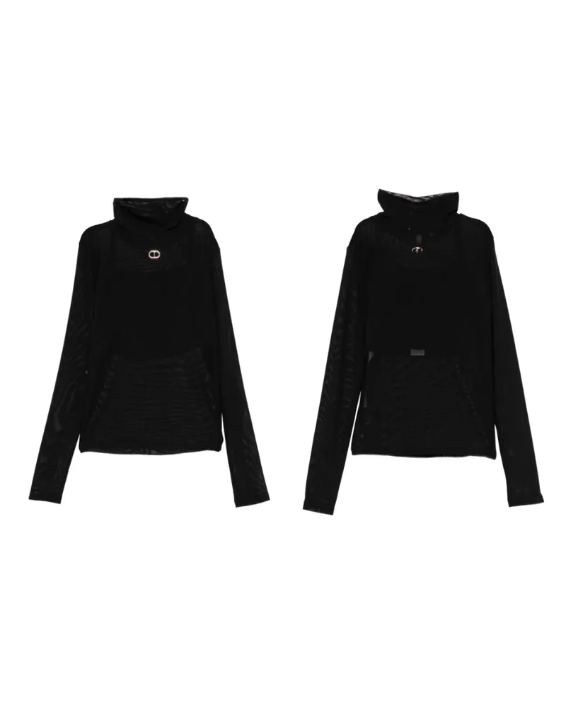 Twin-Set Zwillings -Sweatern schwarz Black