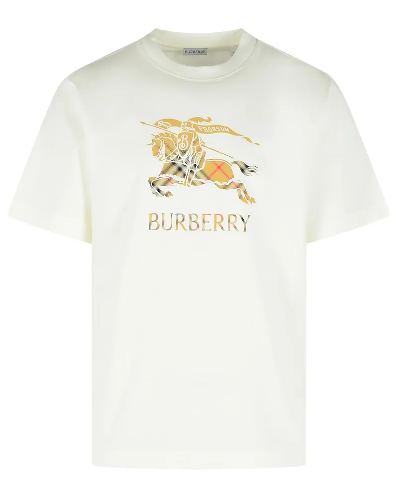 Burberry Weißes -T-Shirt „Seth“ aus Baumwolle White
