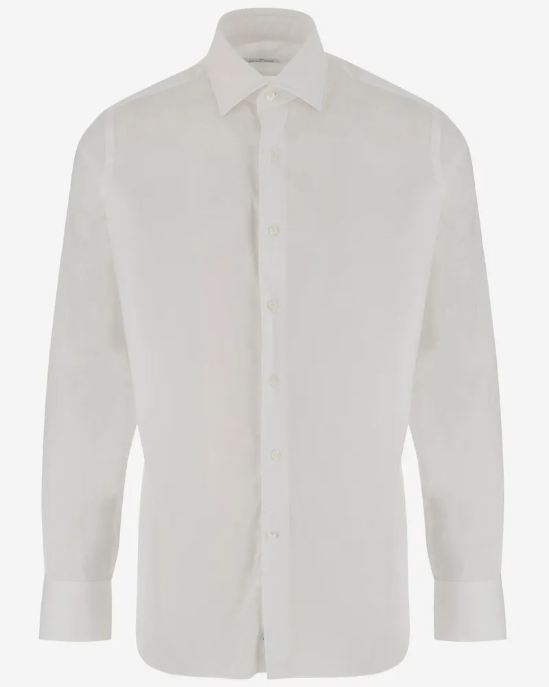 Gherardi Stretch Cotton Mischhemd White