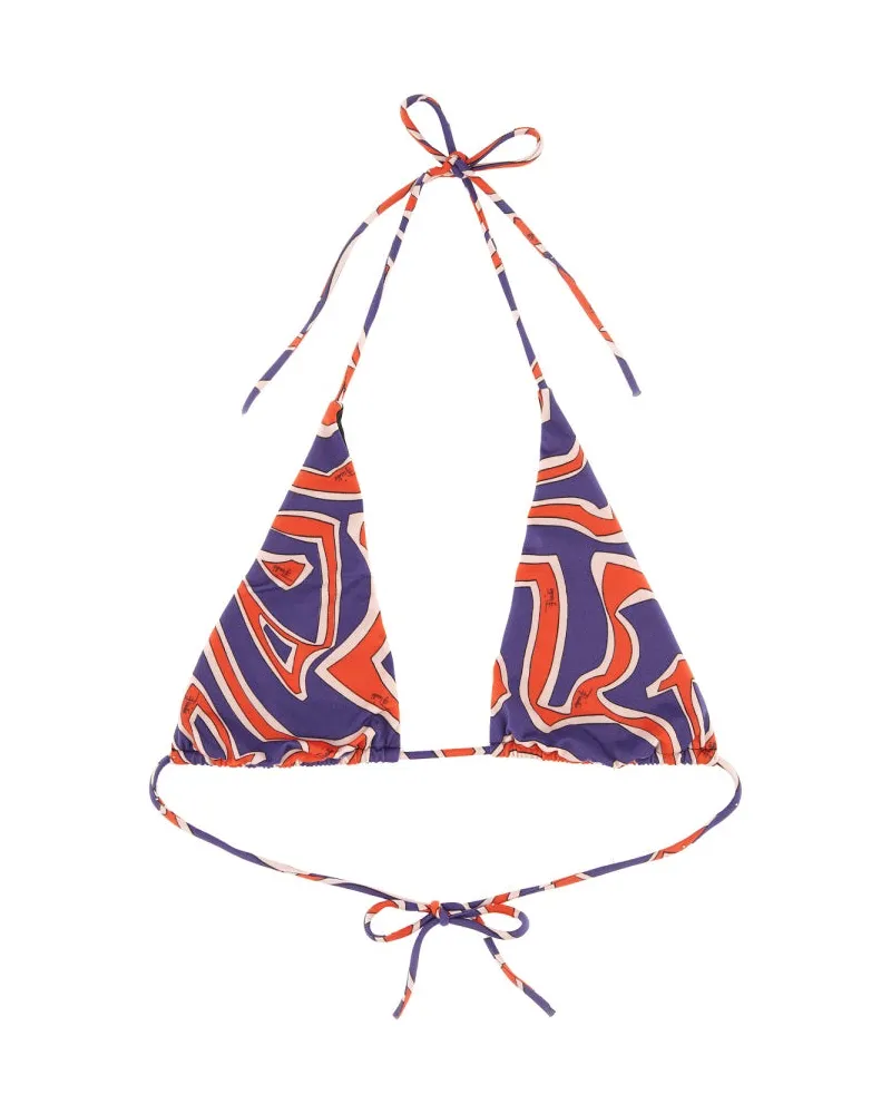 Emilio Pucci Labyrinth -Print -Dreiecksbikini -Top Multicolour
