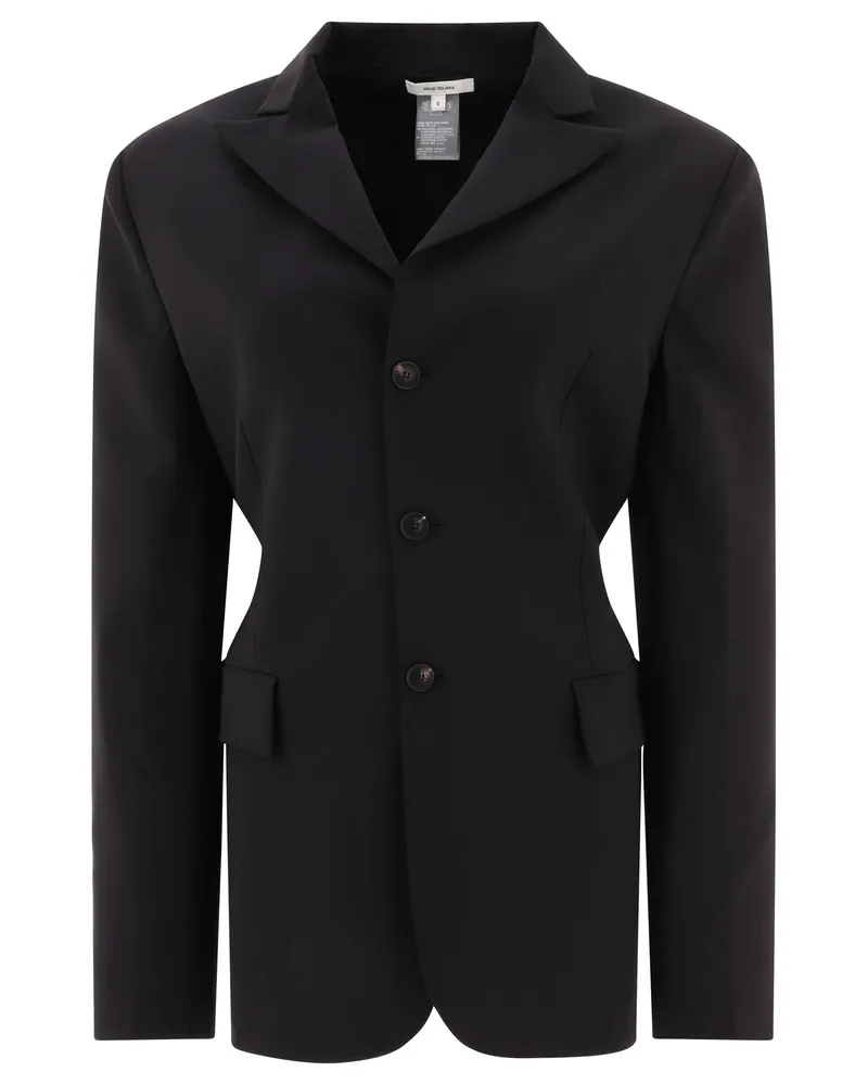 Nensi Dojaka Serge maßgeschneiderte Gürteljacke Schwarz