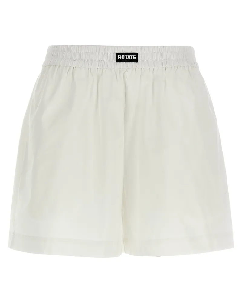 ROTATE Birger Christensen Drehen Sie Birger Christensen "elastizierte" Shorts White