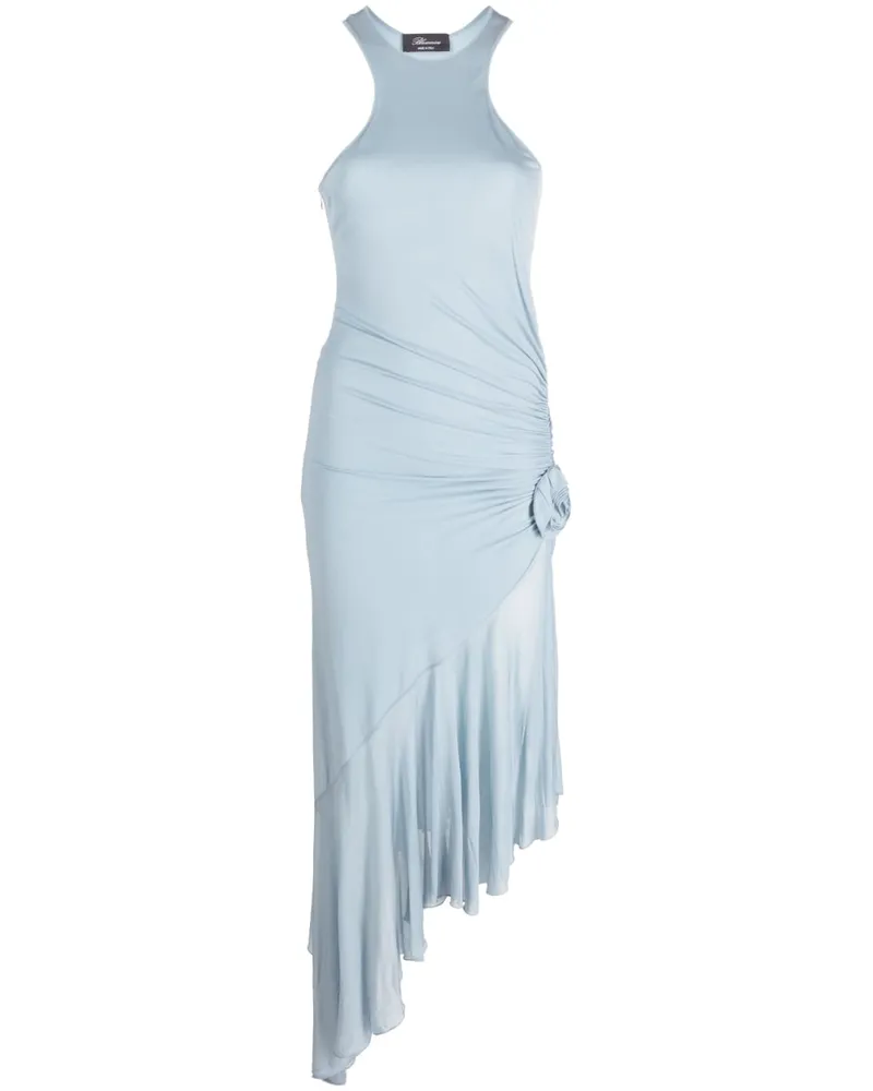 Blumarine ICH'm Ein rosa Midi -Kleid tragen Blue