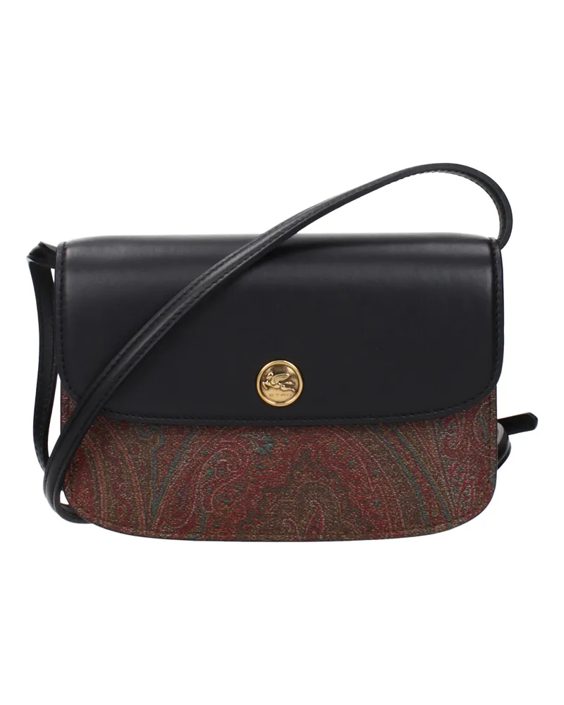 Etro Pochette Donna Tessuto Marrone/Nero -