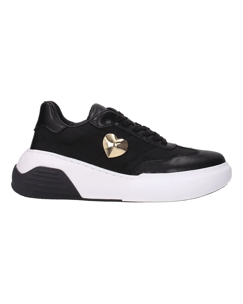 Moschino Damens Schwarze Stoff-Sneaker -