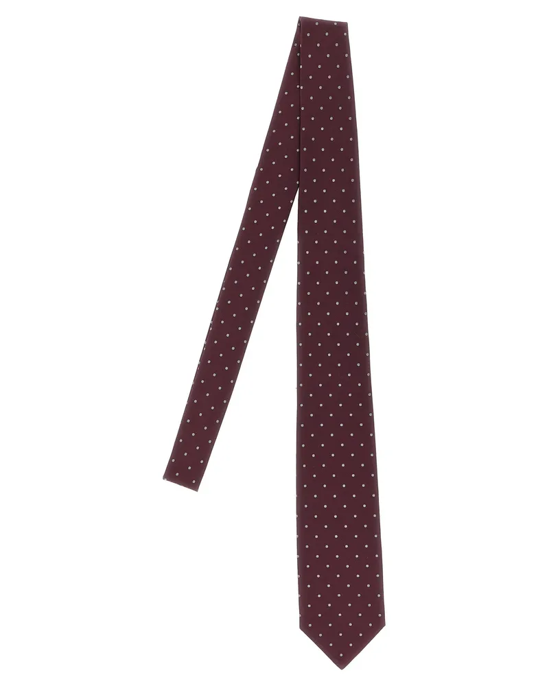 BARBA gemusterte Krawatte Bordeaux
