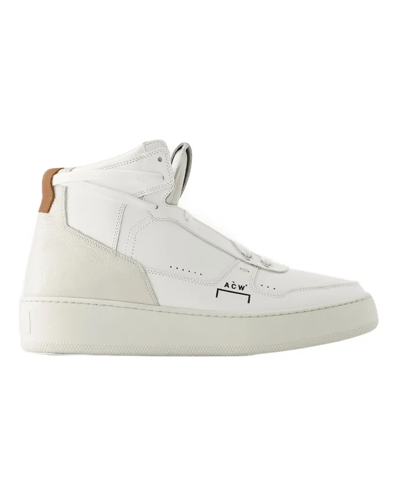 A-COLD-WALL* Luol Hi Top II Sneakers ein kaltes Wandleder Beige Beige