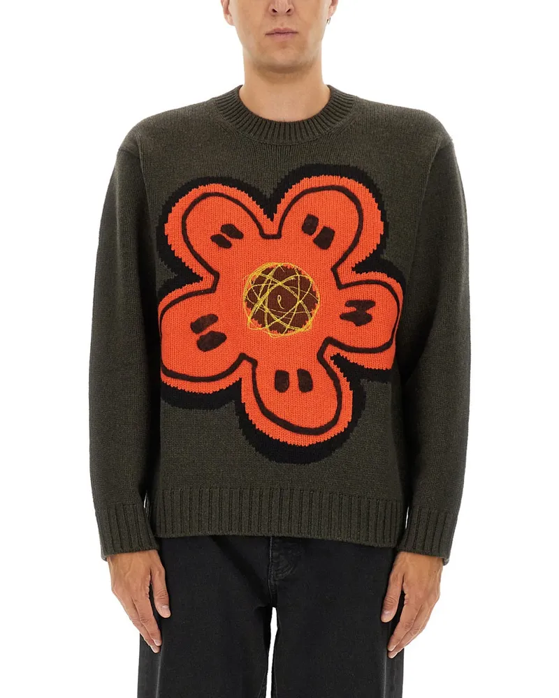 Kenzo Pullover mit "Boke Flower Military