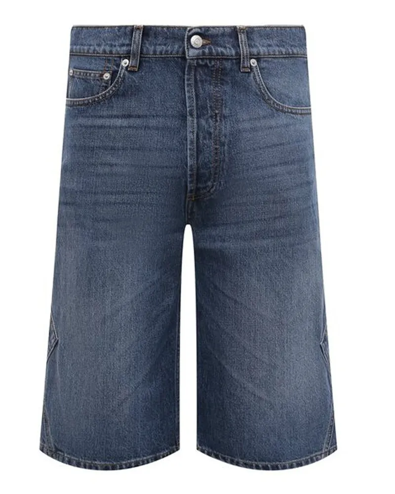 Alexander McQueen Denim Shorts Blau