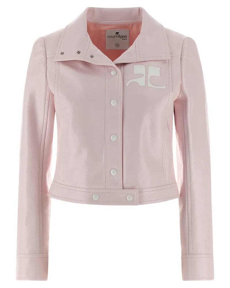 Courrèges Vinyl“-Jacke Pink