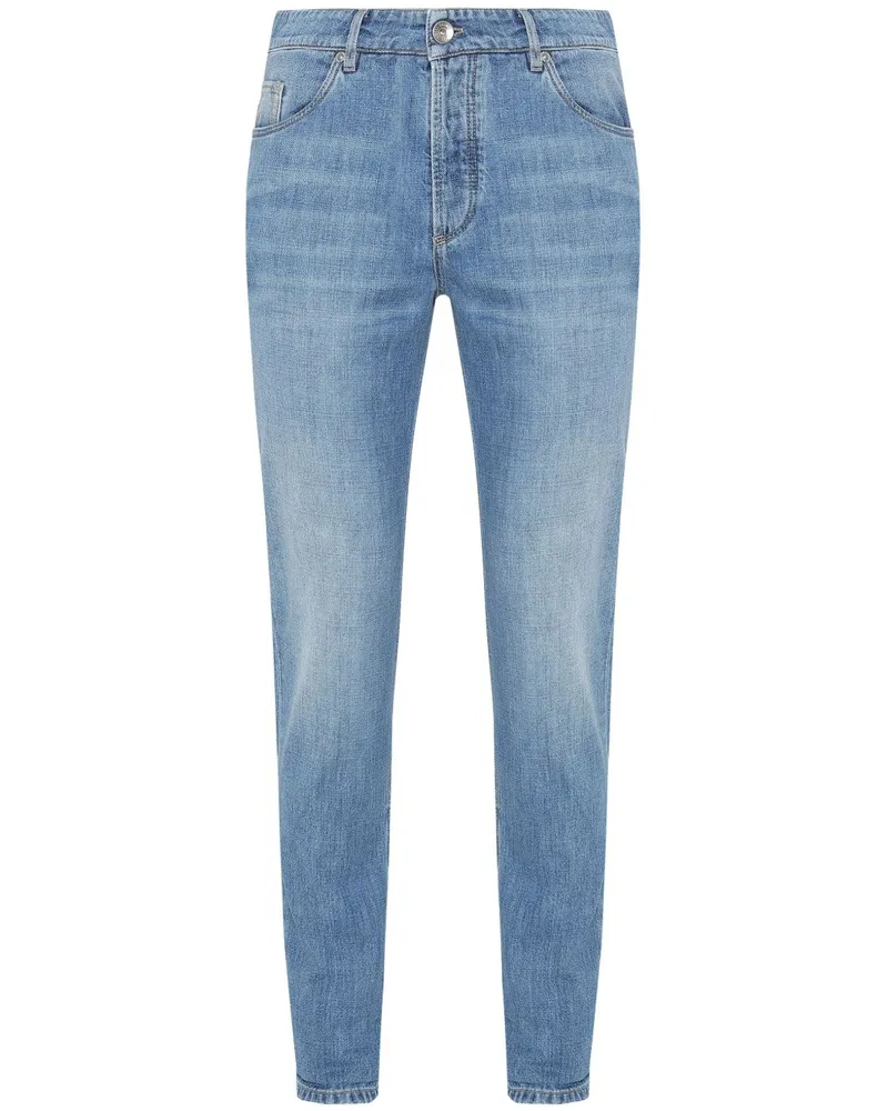 Brunello Cucinelli Jeans aus Denim-Baumwolle Clear