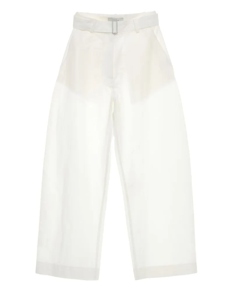 Studio Nicholson Round Bein Baumwollhosen White