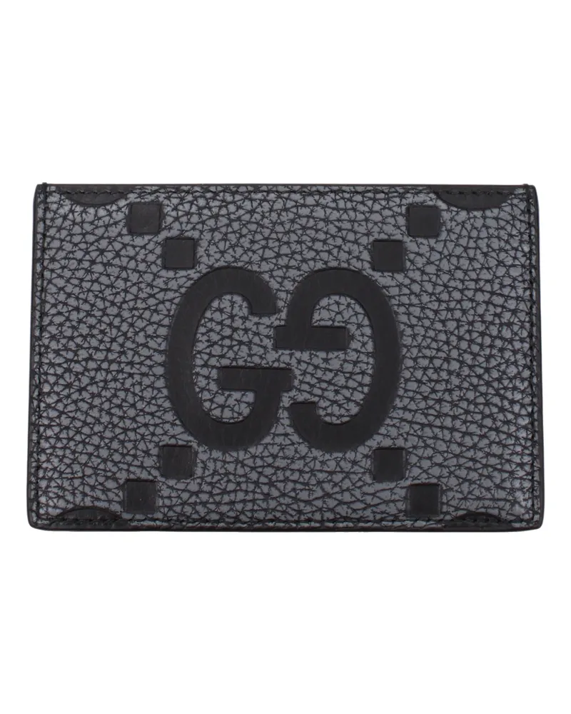 Gucci Jumbo Herrens Dokumentenhalter aus grauem/schwarzem Leder -