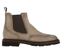 Chelsea Brogue Wildleder -Knöchelstiefel