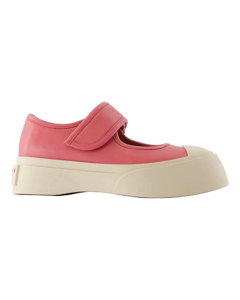 Marni Mary Jane Ballerinas  Leder rosa Pink