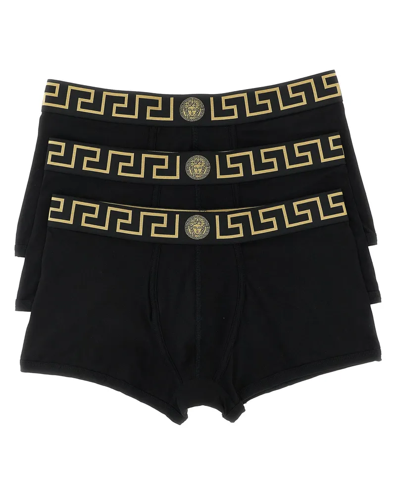 Versace Greca“ Boxer-Set im 3er-Pack Black