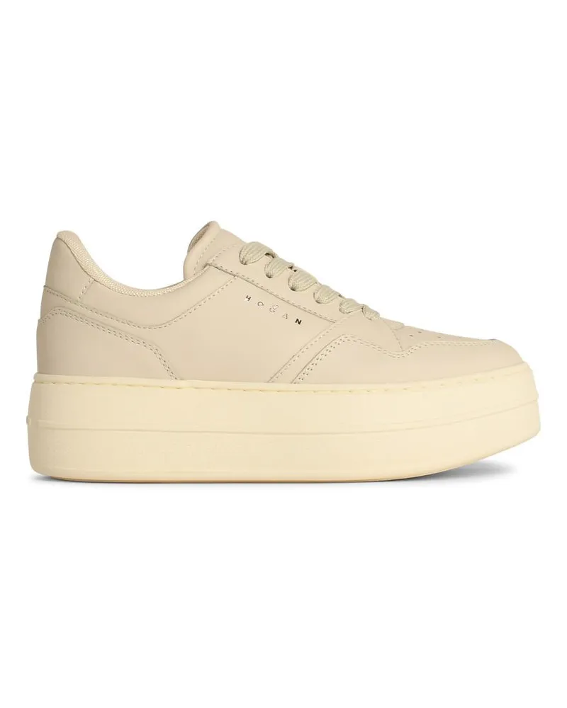 Hogan H670' Elfenbein Lear -Sneaker Ivory